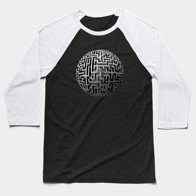 The Maze Baseball T-Shirt by victorcalahan